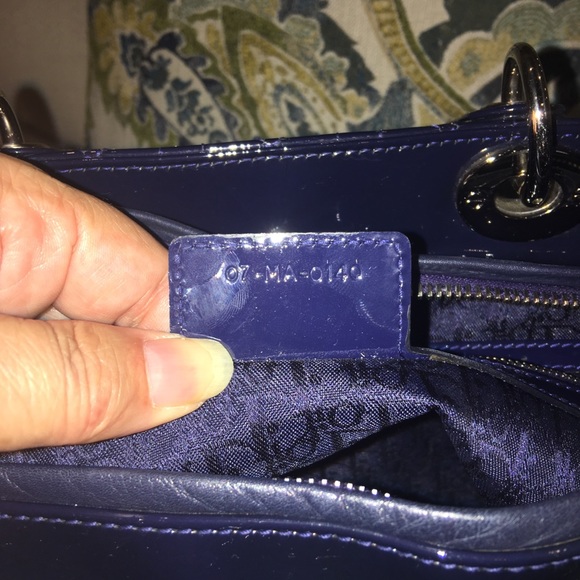 SOLD ON EBAY Dior Large Dark Blue Lady Dior Bag - Picture 6 of 8